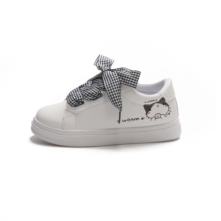 Autumn and winter Korean Women's Canvas Shoes Shoes kitten White Shoes Students