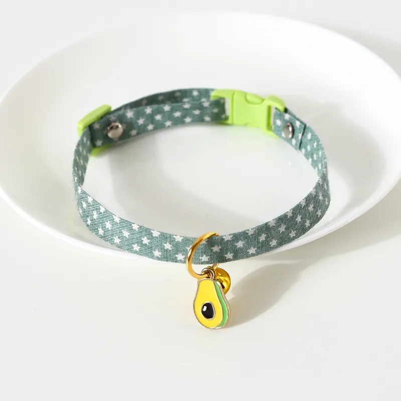 Avocado Pendant Cat and Dog Safety Necklace - Green