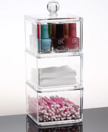 Cotton swab box - 3 Layer