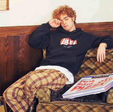 Autumn and winter loaded street letter personality hooded hooded sweater Harajuku bf wind plus velvet lovers hoodie