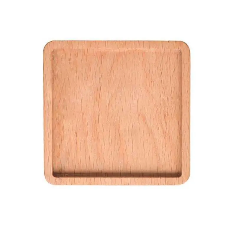 Tea mat wooden saucer - 3Square