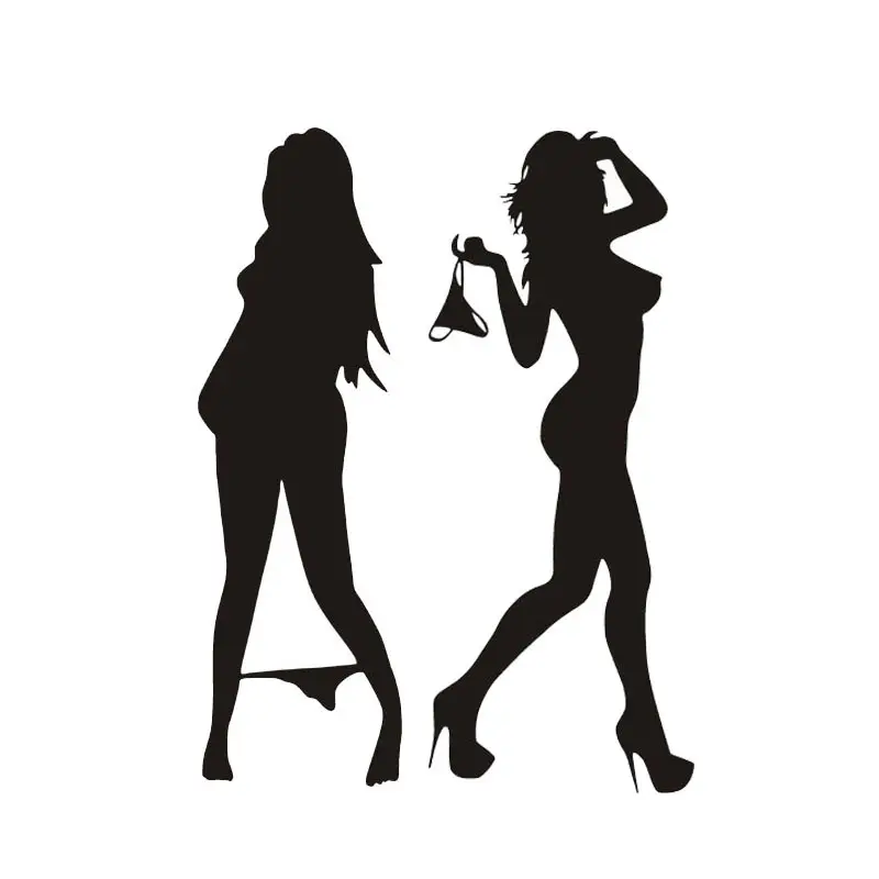 Bikini car stickers beauty reflective