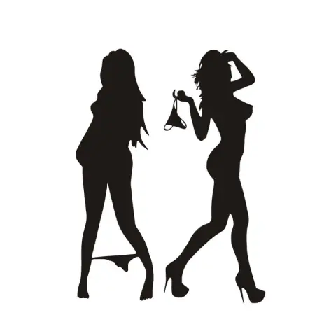 Bikini Car Stickers Beauty Reflective