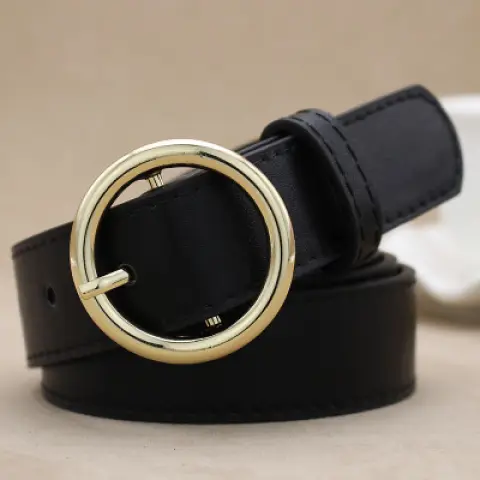 Alloy Versatile Round Buckle Belt
