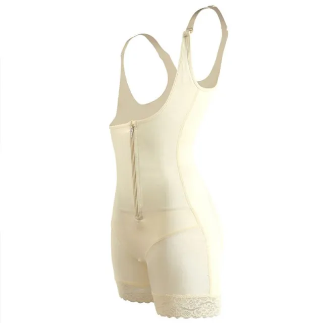 Lace zipper corset Skin Color Xl - Shop at LoveMi