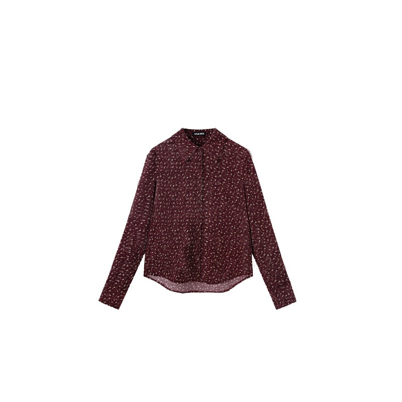 Corduroy floral shirt