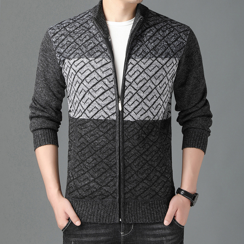 Wear knitted sweaters in an English style