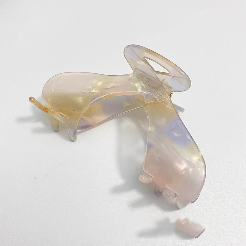 The temperament of large Korean hair clip Yellow Purple - Shop at LoveMi
