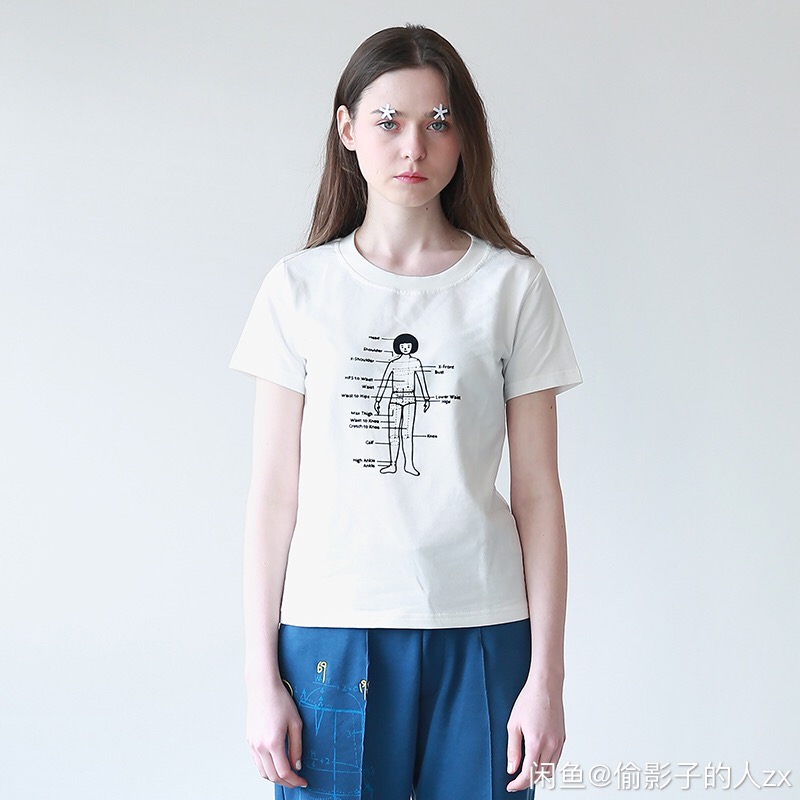 Round neck short sleeve T-shirt