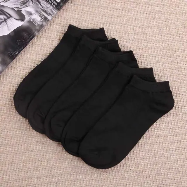 Men's Low cut Cotton Short Shallow Mesh Socks Black - Shop at LoveMi