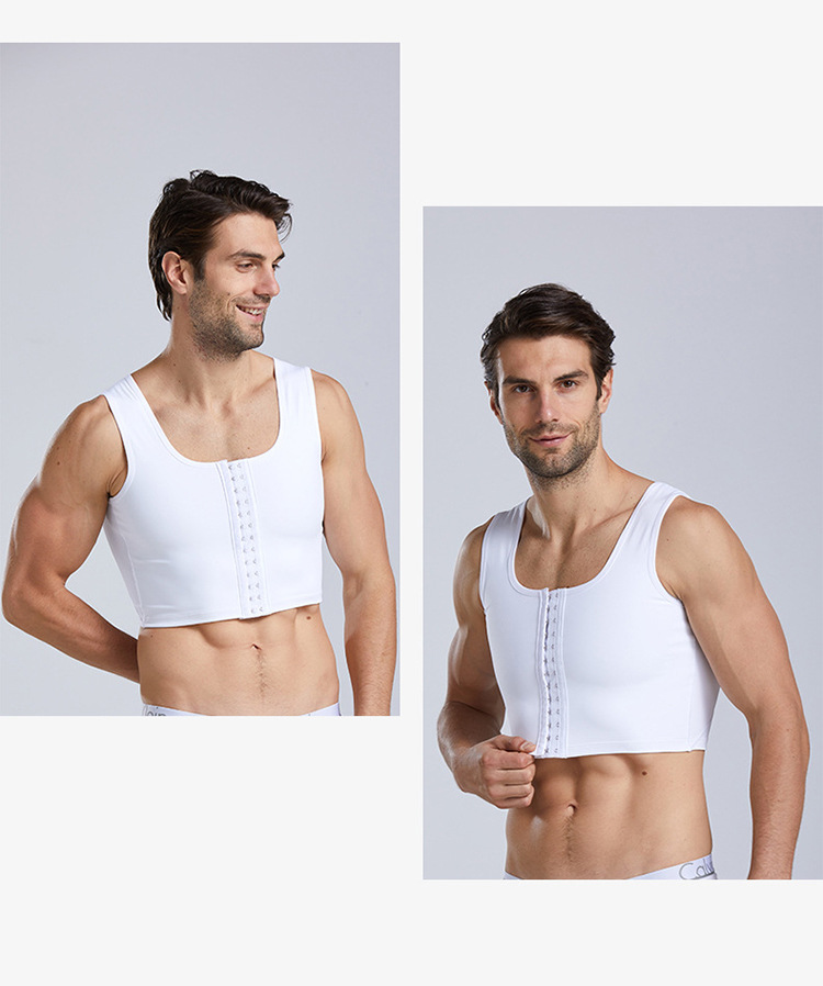 Arbitrary Cut Back Support Three-Row Compression Vest In The Middle
