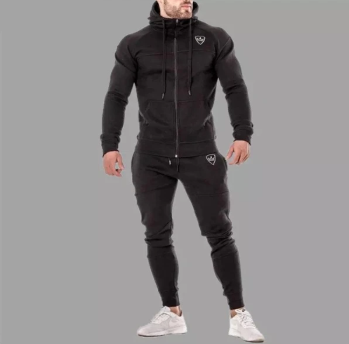 Slim fit hooded sportswear