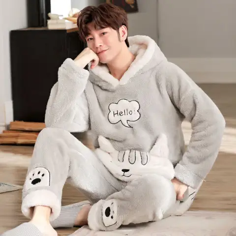 Coral Fleece Pajamas for Autumn and Winter