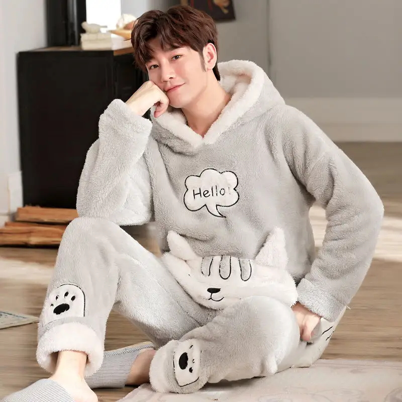 Coral Fleece Pajamas for Autumn and Winter