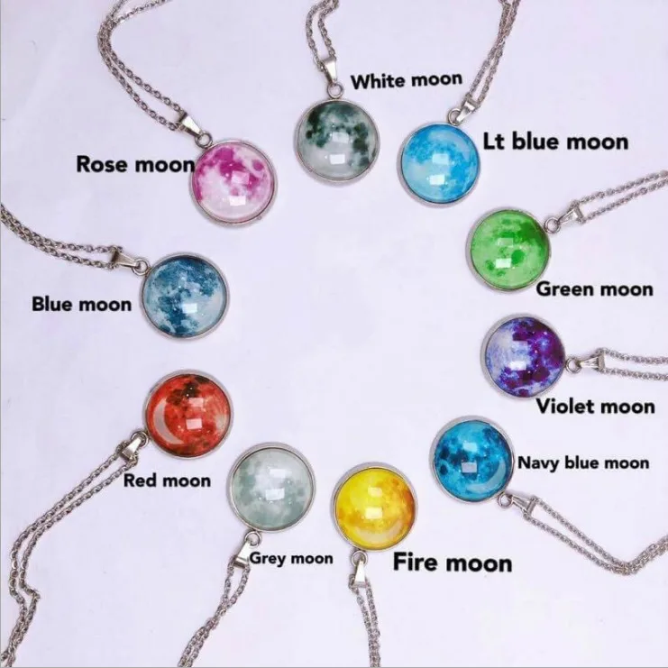Glow Moon Necklace for Women Jewelry