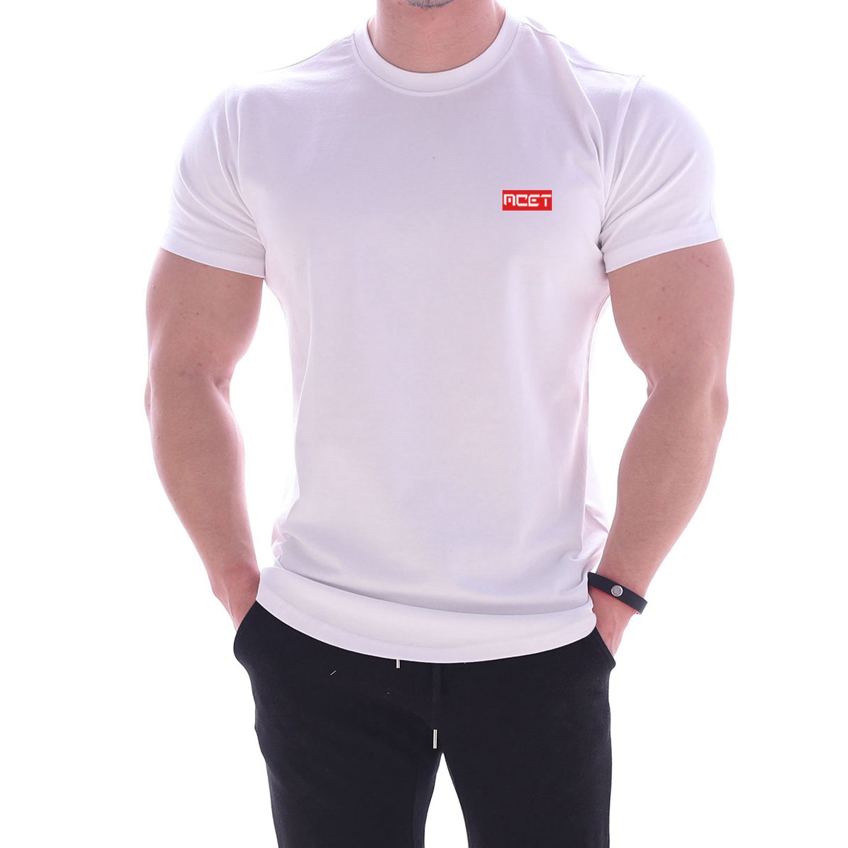 Men's Vest T-Shirt Summer European And American Round Neck Running Short Sleeve