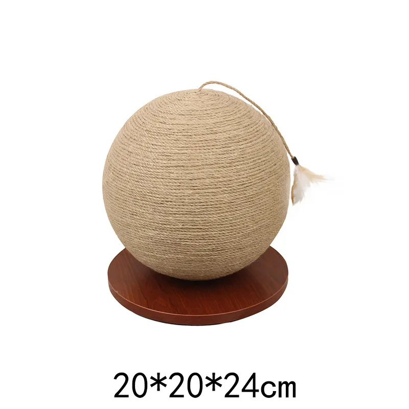 Cat catches the ball - Wood Color