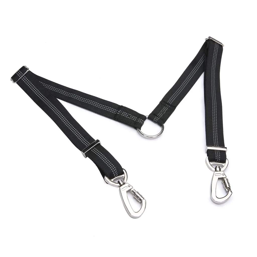 Explosion-proof double-headed pet leash - Black Lock