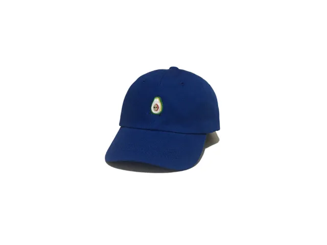 Avocado Baseball Cap With Embroidered Expression Casual Soft Top Style Curved Brim Cap Blue - Shop at LoveMi