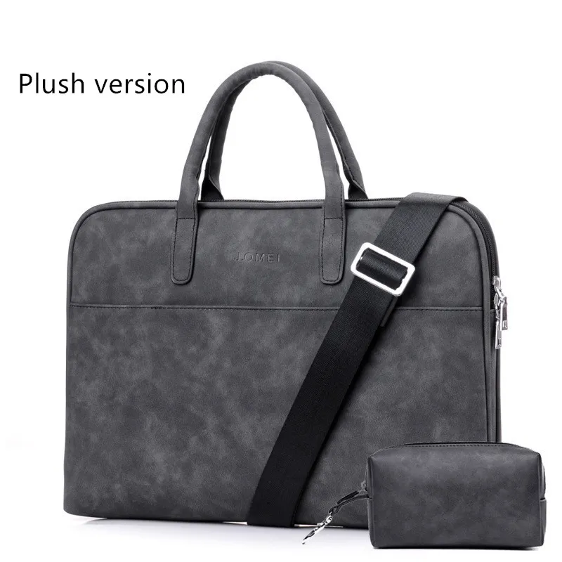 Ji Quanmei Fashion One Shoulder Diagonal Briefcase - Black