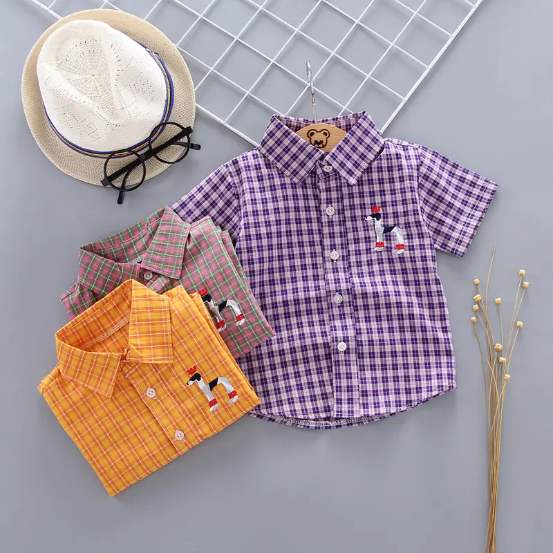 Check Embroidered Shirt