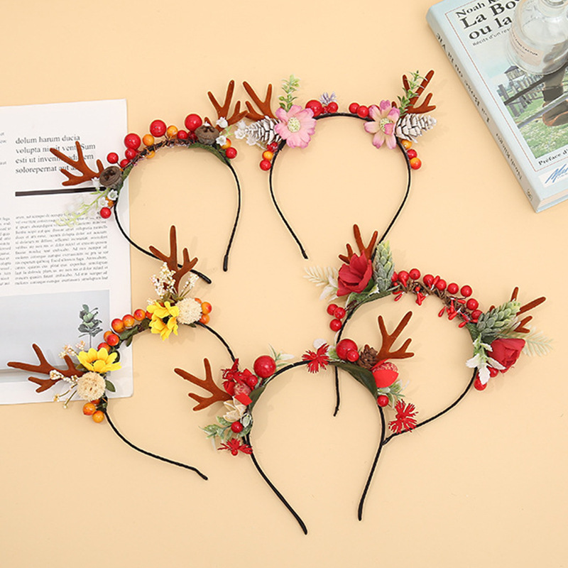 Children's Christmas hair hoop girl