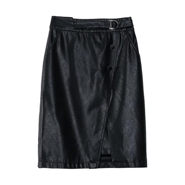 Autumn And Winter High Waist Show Thin Half Skirt Half Skirt Black - Shop at LoveMi