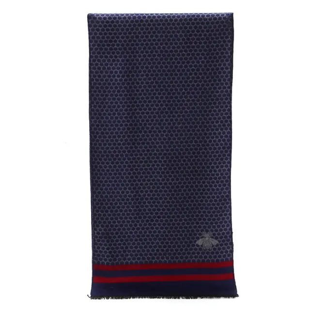 Fashion luxury cotton mens Shawl Blue - Shop at LoveMi