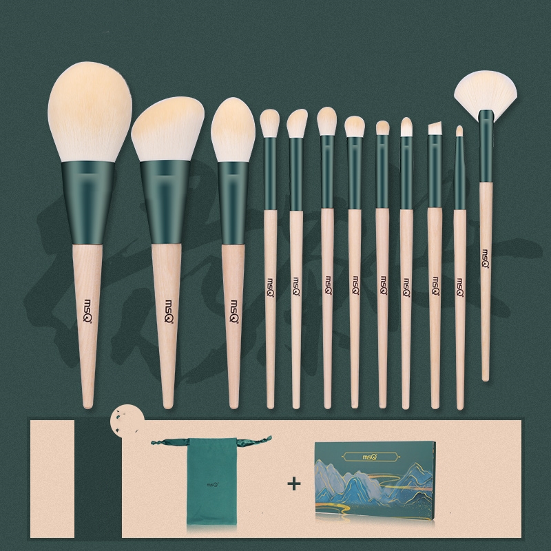 MSQ/ 12 makeup brush set to learn the whole set of tools Storage Bag - Shop at LoveMi