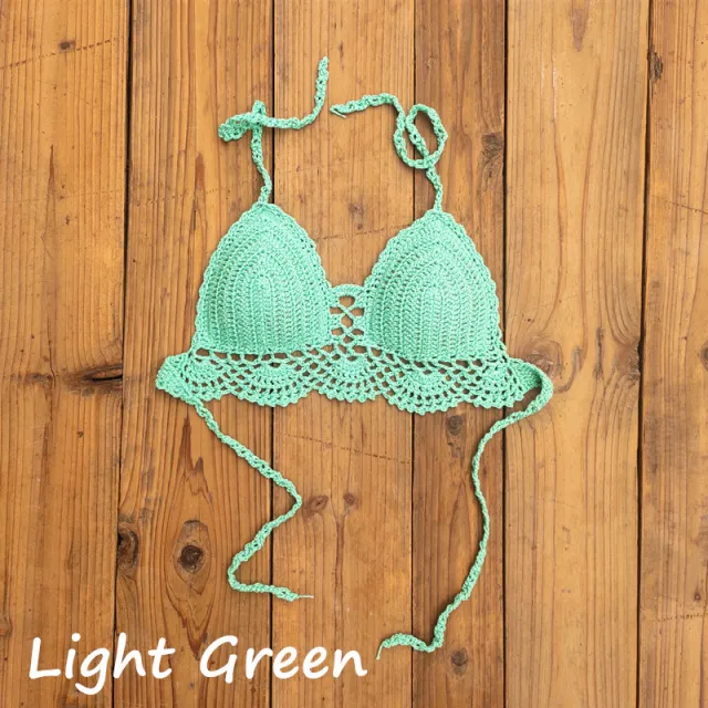 Boho crochet bra Green - Shop at LoveMi