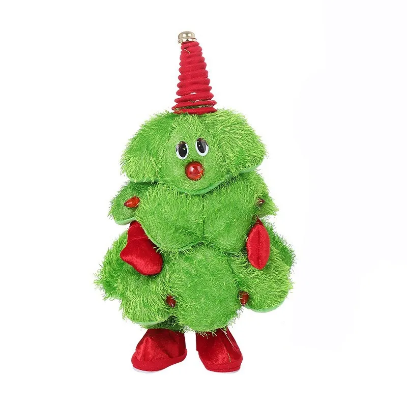 Wisted Wiggle Hip Christmas Tree Singing Dance Plush Toy Musical Doll Stuffed Animated Gift for Kid – image 2