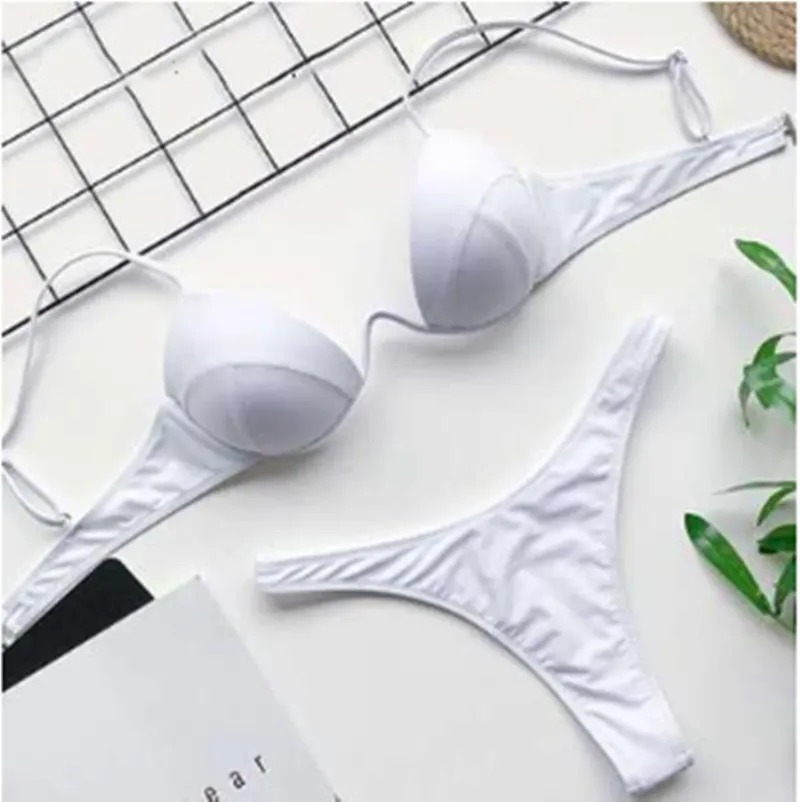 Gle Swimwear Sexy Bathing Suit Women Swimsuit - White