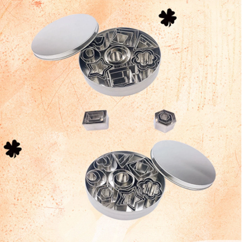 Stainless Steel 24-Piece Biscuit Mold Kitchen Tool