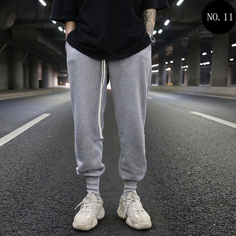 Men's Casual Sports Trousers Slim-Fit Trend Long Pants