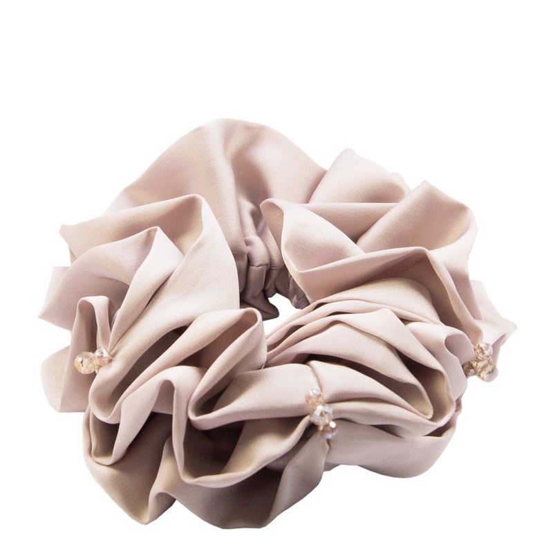 Pure black class crystal hair ring Pink - Shop at LoveMi