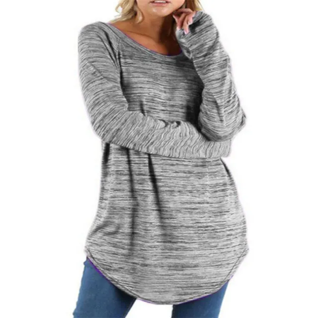 Loose round neck top Light Grey - Shop at LoveMi