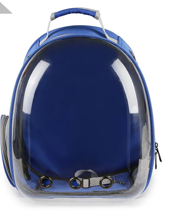 Portable Pet Puppy Backpack Carrier Bubble, New Space Capsule Design 360 Degree Sightseeing Rabbit Rucksack Handbag Blue - Shop at LoveMi