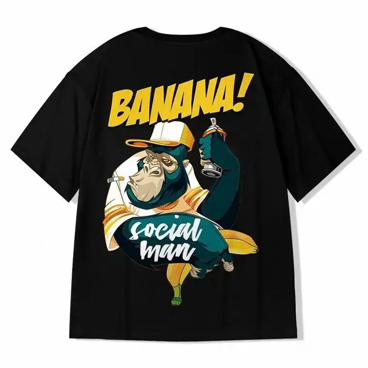 Couple Hiphop Plus Size Loose Short Sleeve T-shirt Men