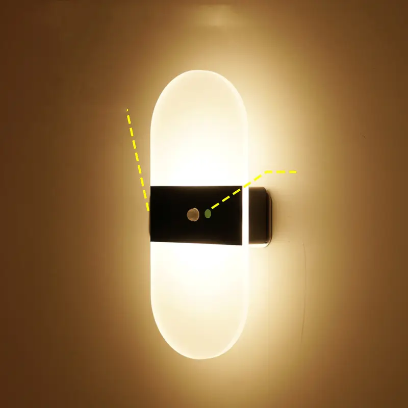 Magnetic Rechargeable Wall Lamp Simple Bedroom Bedside