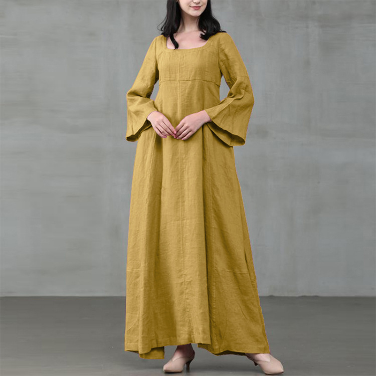 Pullover round neck dress
