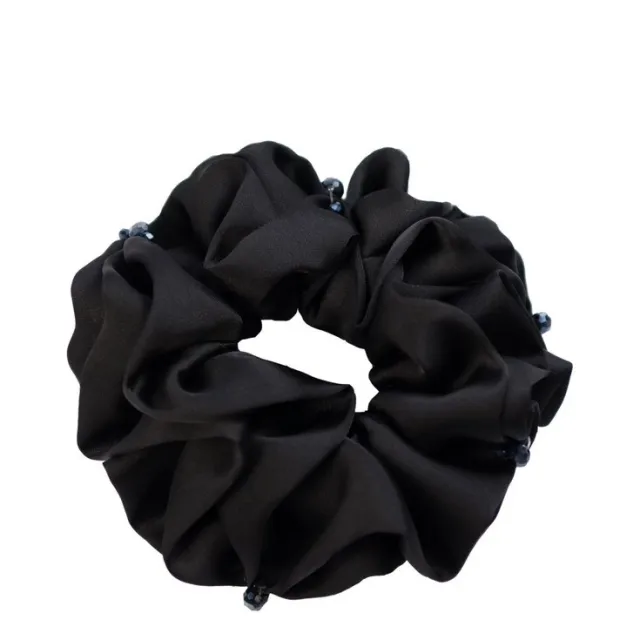Pure black class crystal hair ring Black - Shop at LoveMi