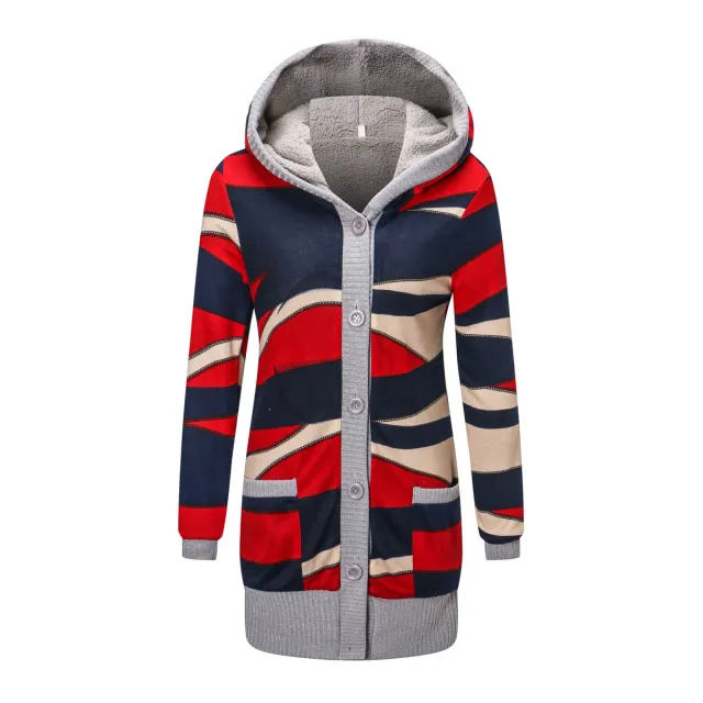 Hooded knitted cardigan Blue Bar - Shop at LoveMi