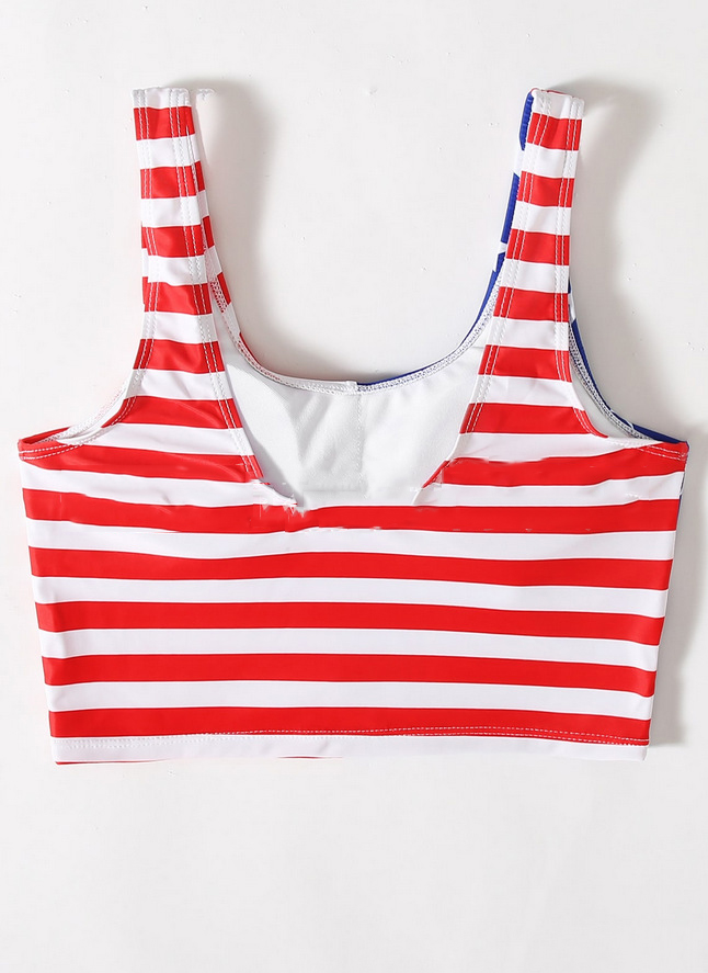 Color block tank top swimsuit - Image 2