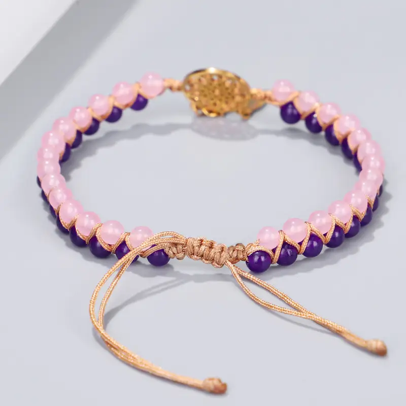 Double stone bead bracelet