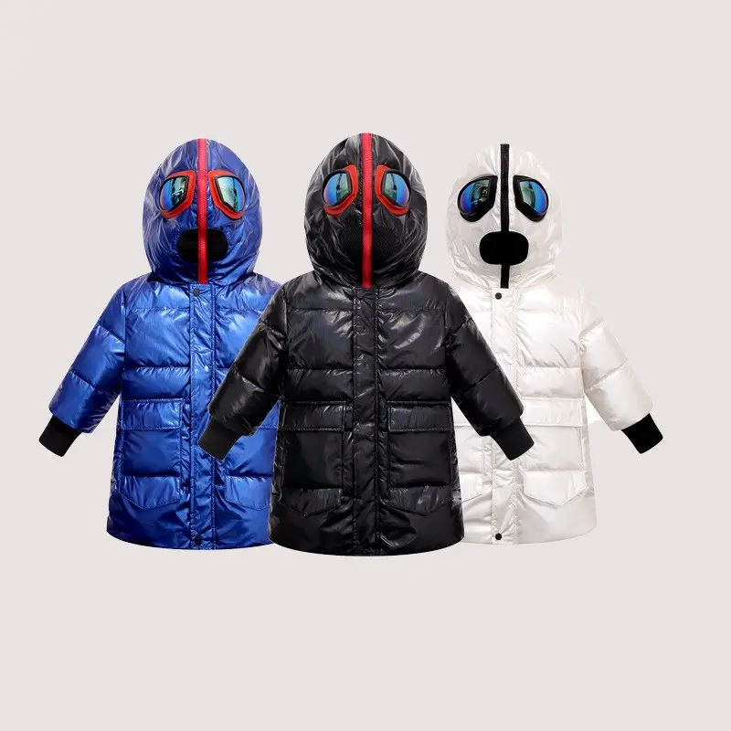 Big kids double zipper Ultraman glasses down