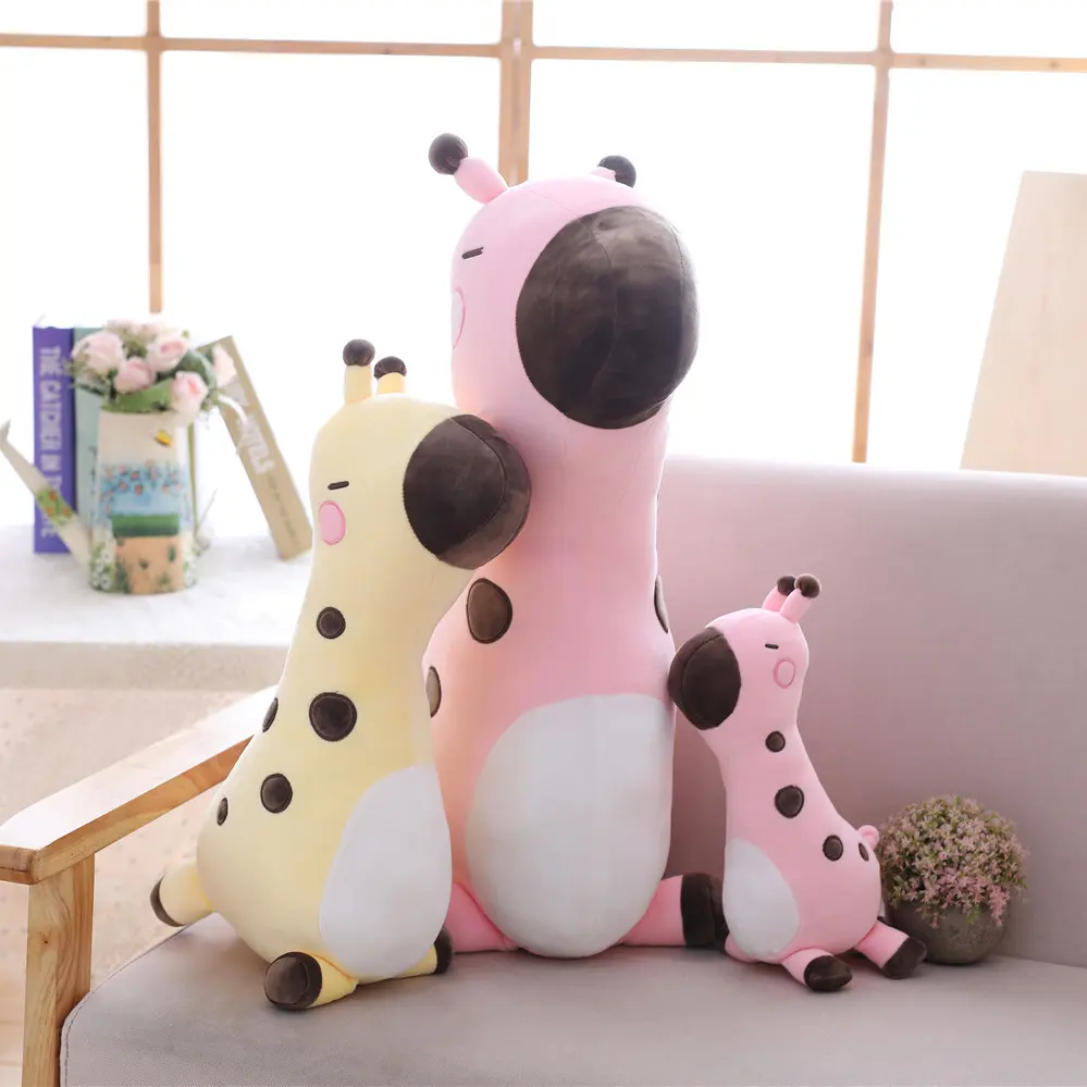 Girls Sleep with Sika Deer Toys