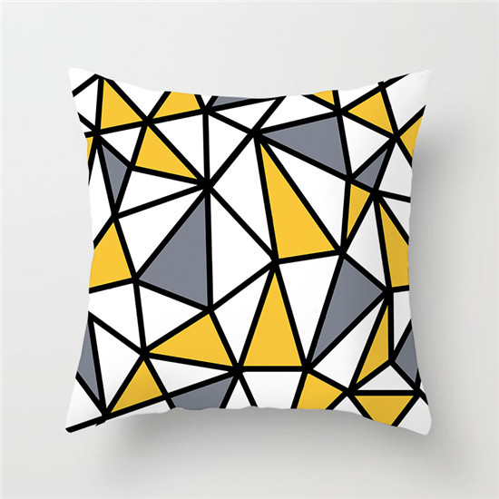 Geometric color matching pillowcase