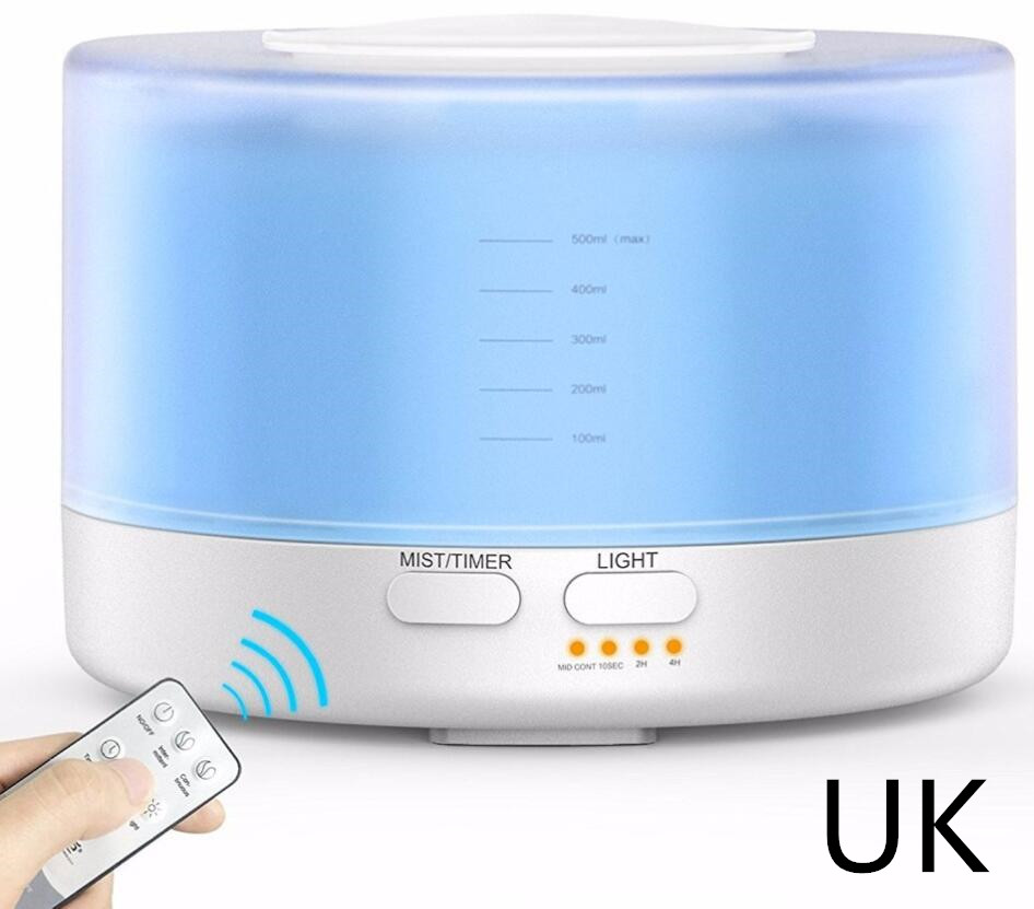 Large Capacity Remote Control Wood Grain Aroma Diffuser White - Shop at LoveMi