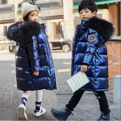 Children's Shiny Down Jacket