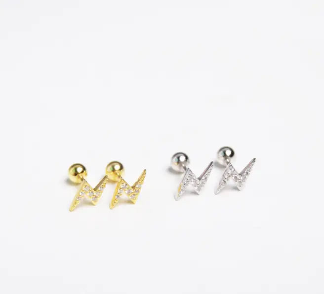 Lightning Stud Earrings